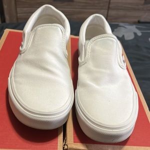 Vans Classic White Slip-On Sneakers